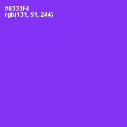 #8333F4 - Electric Violet Color Image