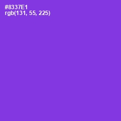 #8337E1 - Electric Violet Color Image