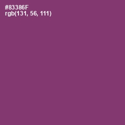 #83386F - Plum Color Image