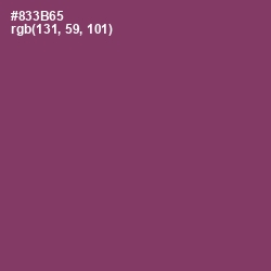 #833B65 - Vin Rouge Color Image