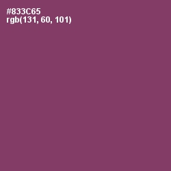 #833C65 - Vin Rouge Color Image