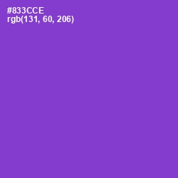 #833CCE - Electric Violet Color Image