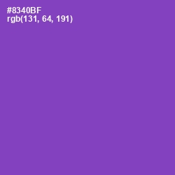 #8340BF - Wisteria Color Image