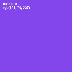 #8346ED - Medium Purple Color Image