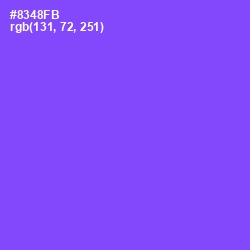 #8348FB - Medium Purple Color Image