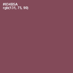 #834B5A - Spicy Mix Color Image