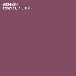 #834B64 - Cannon Pink Color Image