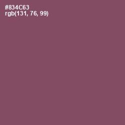 #834C63 - Cannon Pink Color Image