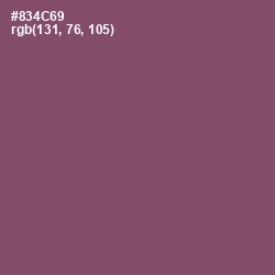 #834C69 - Cannon Pink Color Image