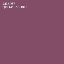 #834D67 - Cannon Pink Color Image