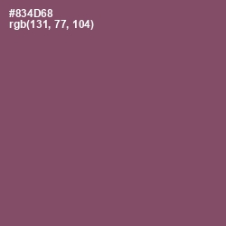 #834D68 - Cannon Pink Color Image