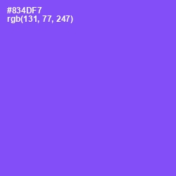 #834DF7 - Medium Purple Color Image