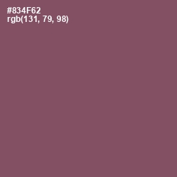 #834F62 - Cannon Pink Color Image