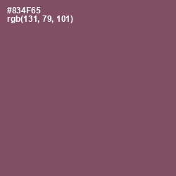 #834F65 - Cannon Pink Color Image