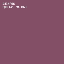 #834F66 - Cannon Pink Color Image