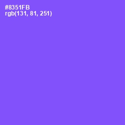 #8351FB - Medium Purple Color Image