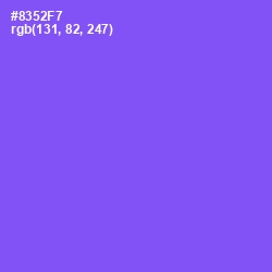 #8352F7 - Medium Purple Color Image