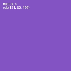 #8353C4 - Amethyst Color Image