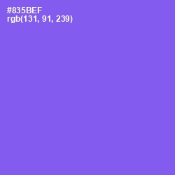 #835BEF - Medium Purple Color Image