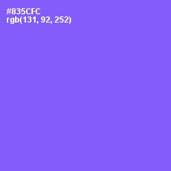 #835CFC - Medium Purple Color Image
