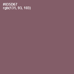 #835D67 - Cannon Pink Color Image