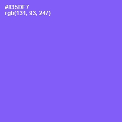 #835DF7 - Medium Purple Color Image