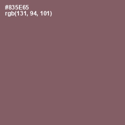 #835E65 - Cannon Pink Color Image