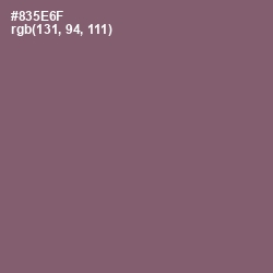 #835E6F - Cannon Pink Color Image