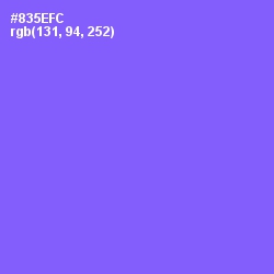 #835EFC - Medium Purple Color Image