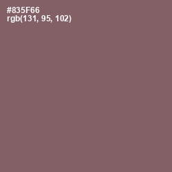 #835F66 - Cannon Pink Color Image