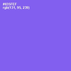 #835FEF - Medium Purple Color Image