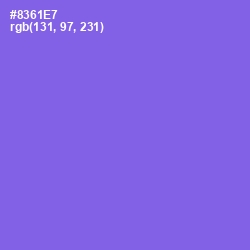 #8361E7 - Medium Purple Color Image