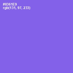 #8361E9 - Medium Purple Color Image