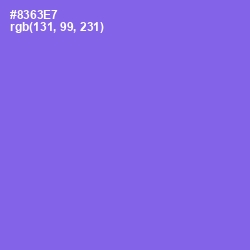 #8363E7 - Medium Purple Color Image