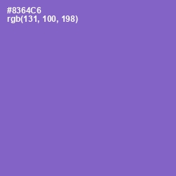 #8364C6 - Amethyst Color Image