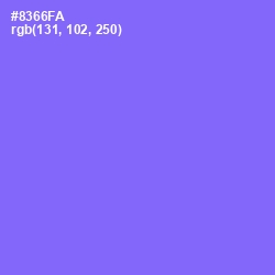 #8366FA - Medium Purple Color Image