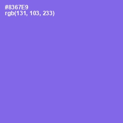 #8367E9 - Medium Purple Color Image