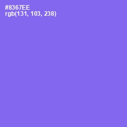 #8367EE - Medium Purple Color Image