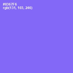 #8367F6 - Medium Purple Color Image