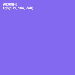 #8368F0 - Medium Purple Color Image