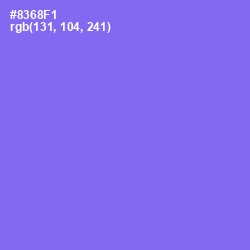 #8368F1 - Medium Purple Color Image