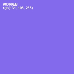 #8369EB - Medium Purple Color Image