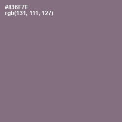 #836F7F - Spicy Pink Color Image