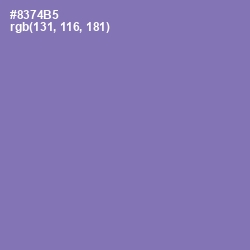 #8374B5 - Purple Mountain's Majesty Color Image