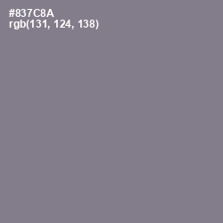 #837C8A - Mountbatten Pink Color Image