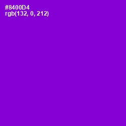 #8400D4 - Electric Violet Color Image