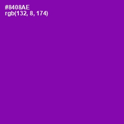 #8408AE - Violet Eggplant Color Image