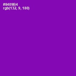 #8409B4 - Violet Eggplant Color Image