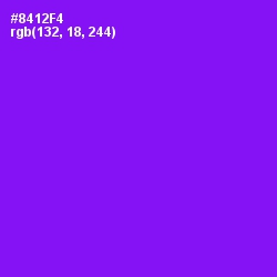 #8412F4 - Electric Violet Color Image