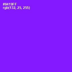 #8419FF - Electric Violet Color Image